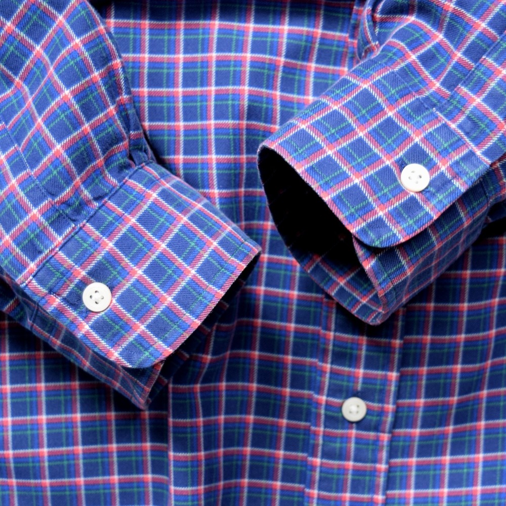 Ralph Lauren Shirt Men 3XB Classic Fit Plaid Blue Red Green Pony Big & Tall - Picture 7 of 13